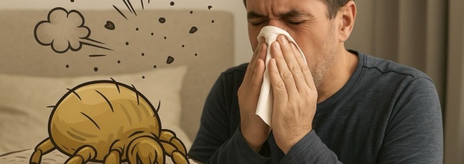 Аллергия на пылевых клещей: как проявляется и что с ней делать
