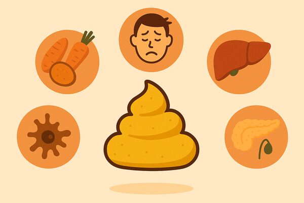 Чому кал жовтого кольору і що це може означати