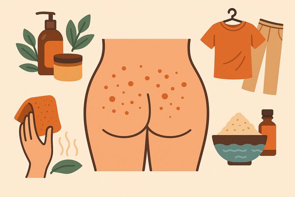 Домашние средства от прыщиков на ягодицах