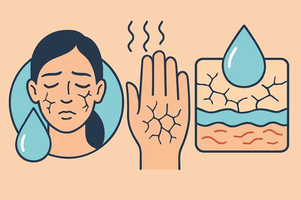 Чому шкіра залишається сухою навіть після зволоження