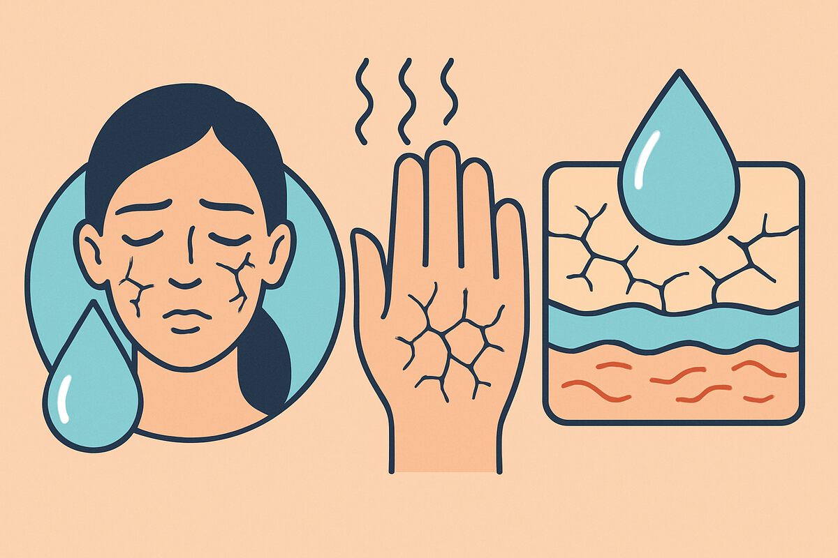 Почему кожа остается сухой даже после увлажнения